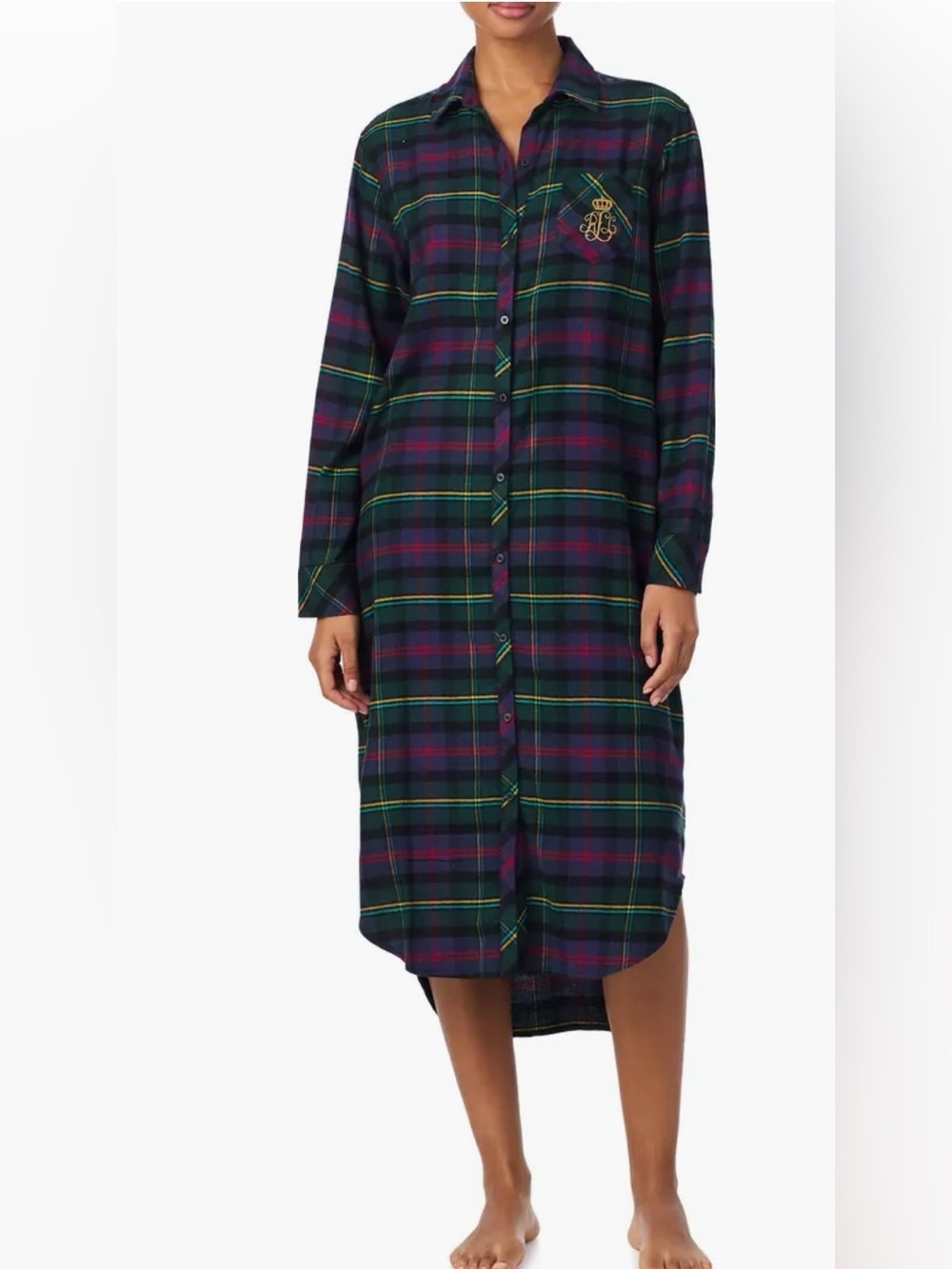 Plaid Print Sleepshirt size Medium